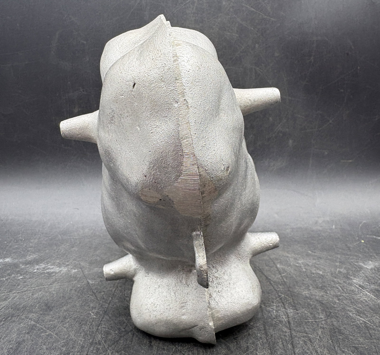 Vintage Cast Aluminum Bunny Rabbit Mold Metal - 5