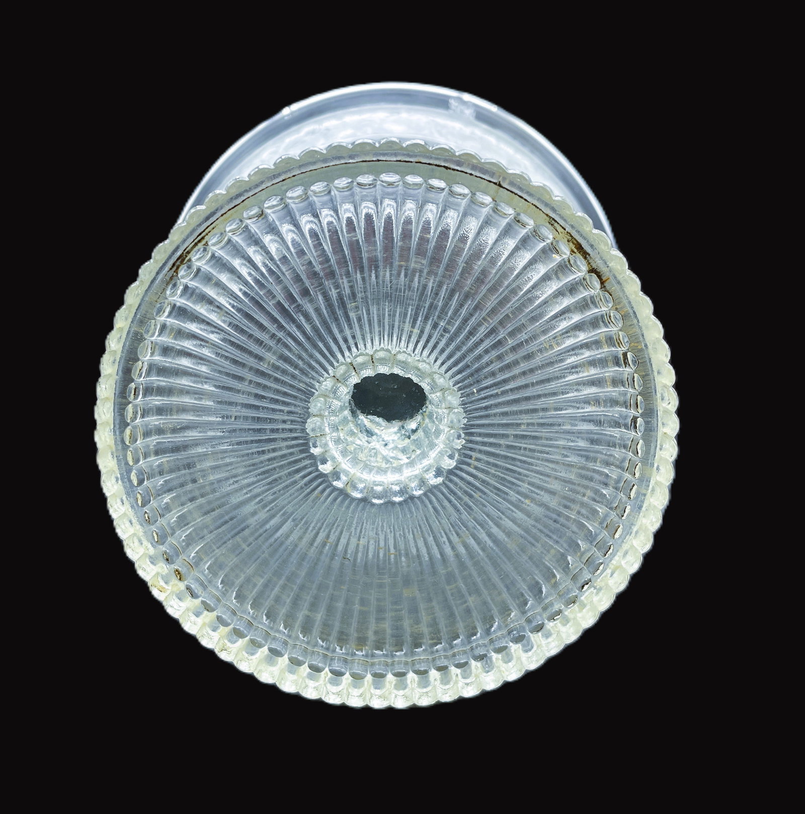 ANTIQUE GLASS COVERED COMPOTE LOVE BIRDS -C. 1870 - 8