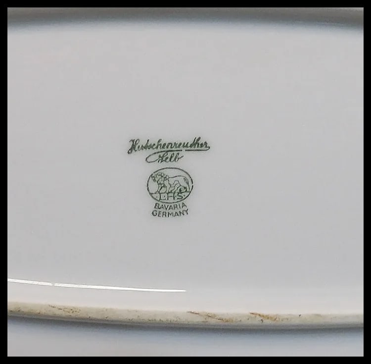 Vintage Hutschenreuther Selb Bavaria Germany Hand Painted Fish Platter & Plates Signed - 12