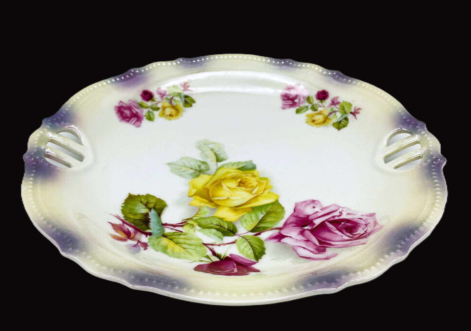 ANTIQUE GERMAN CAKE PLATE - 4