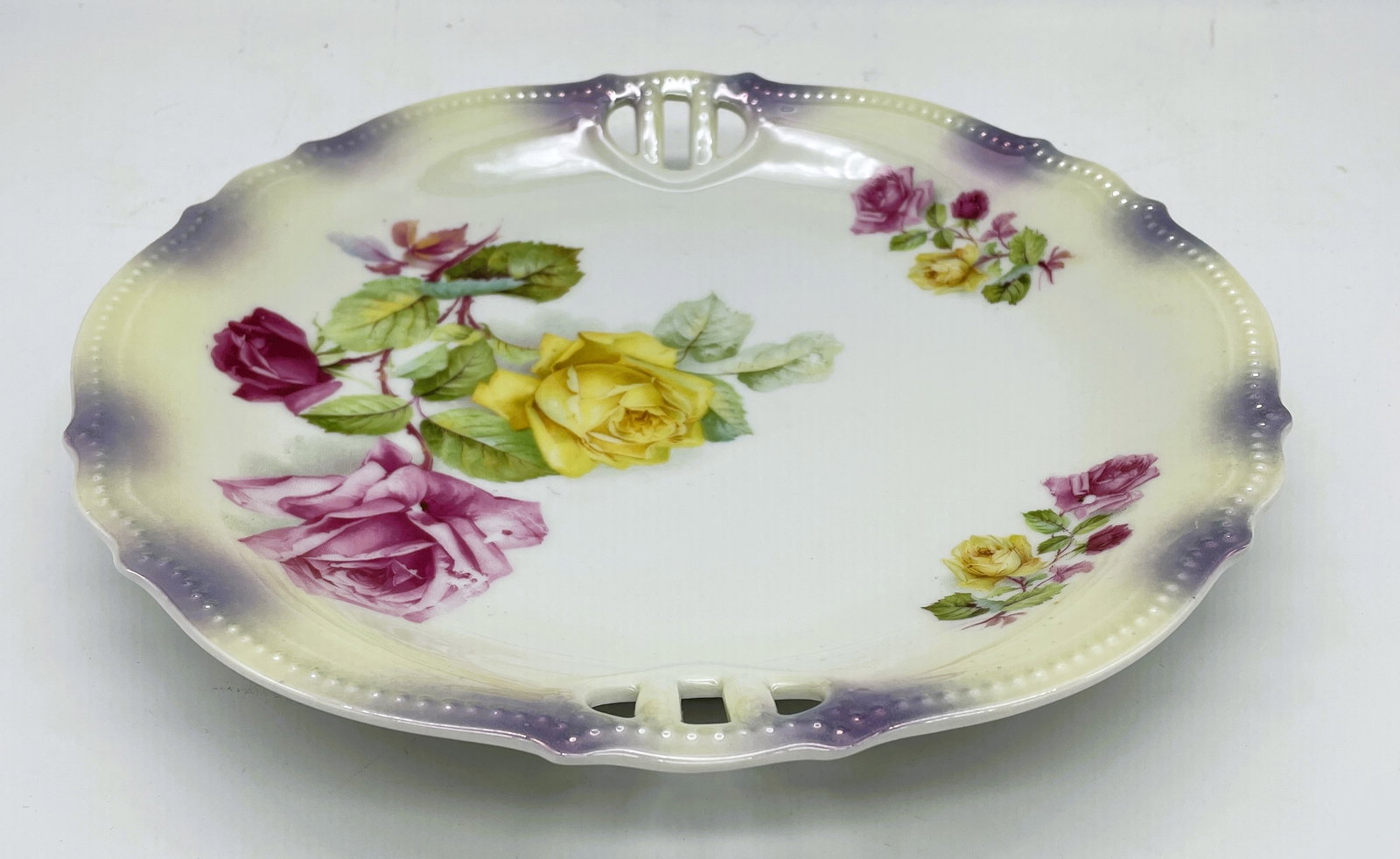 ANTIQUE GERMAN CAKE PLATE - 8