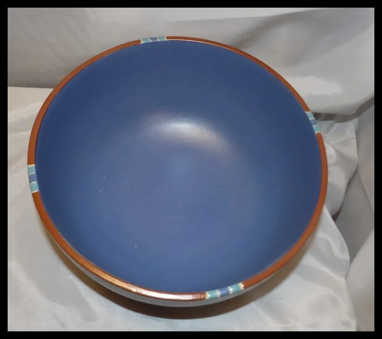Dansk Mesa Blue 10” Mixing Bowl, Ramekins, Salad Plates, Saucers - 3