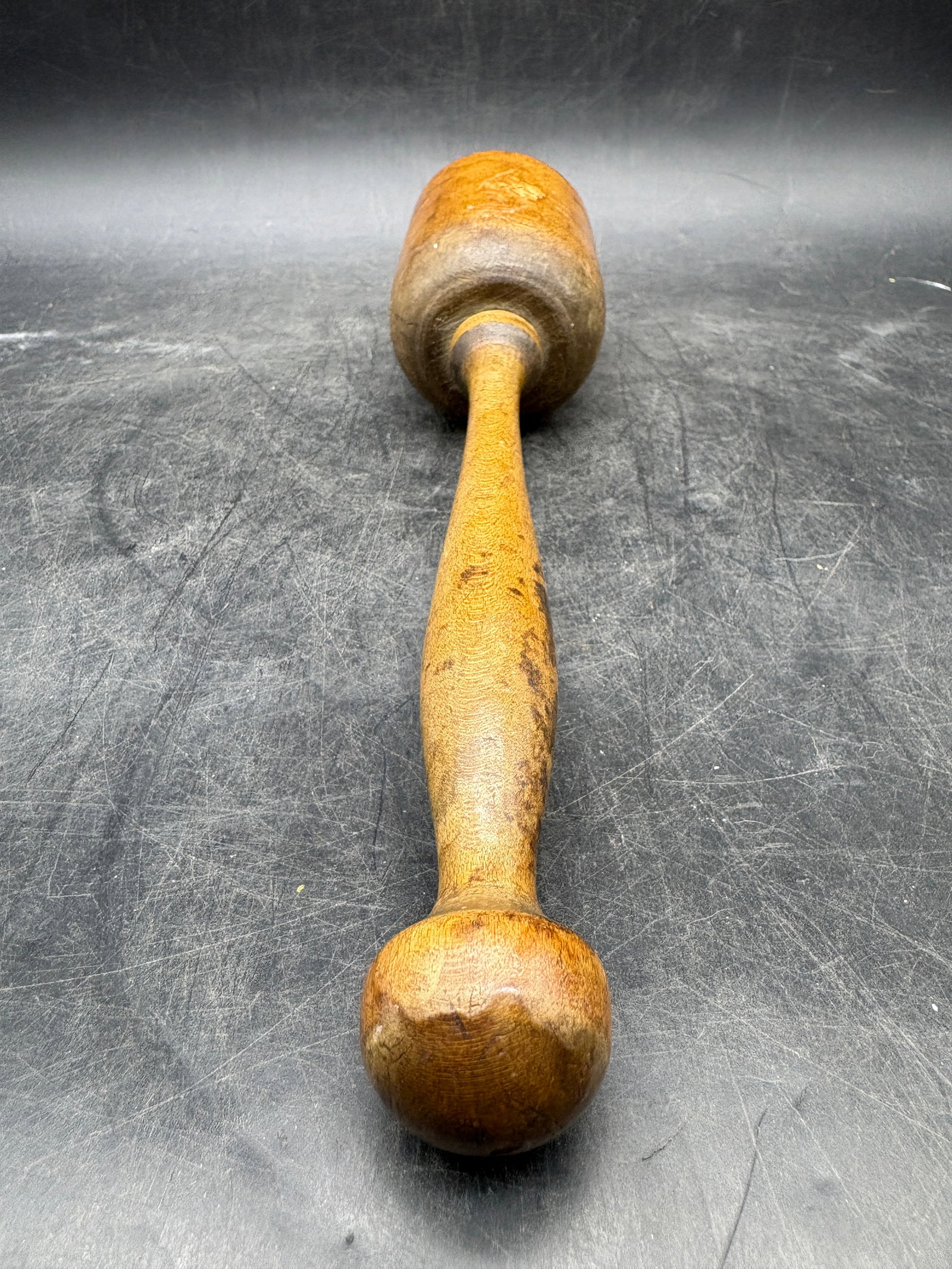 Antique Wooden Masher Great Patina - 3