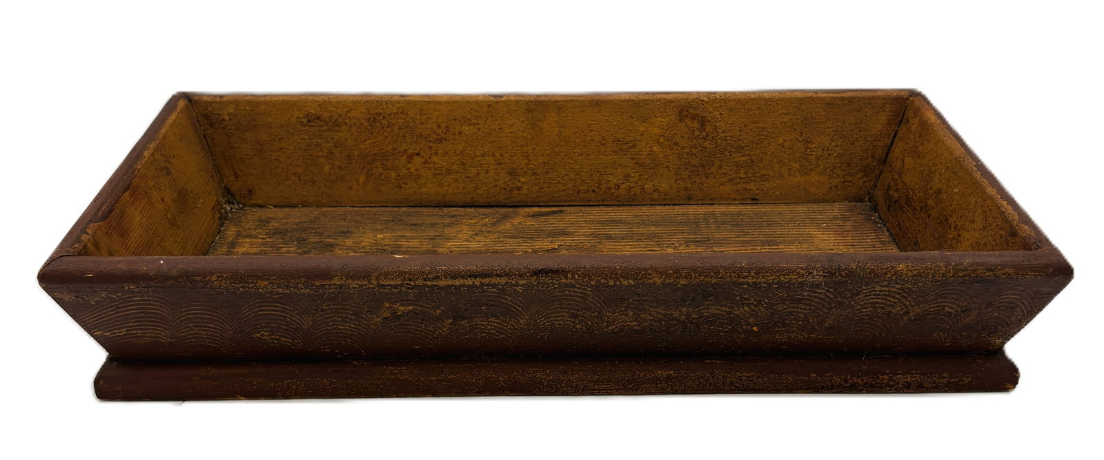 Primitive Large Wood Trencher Dough Box - 3