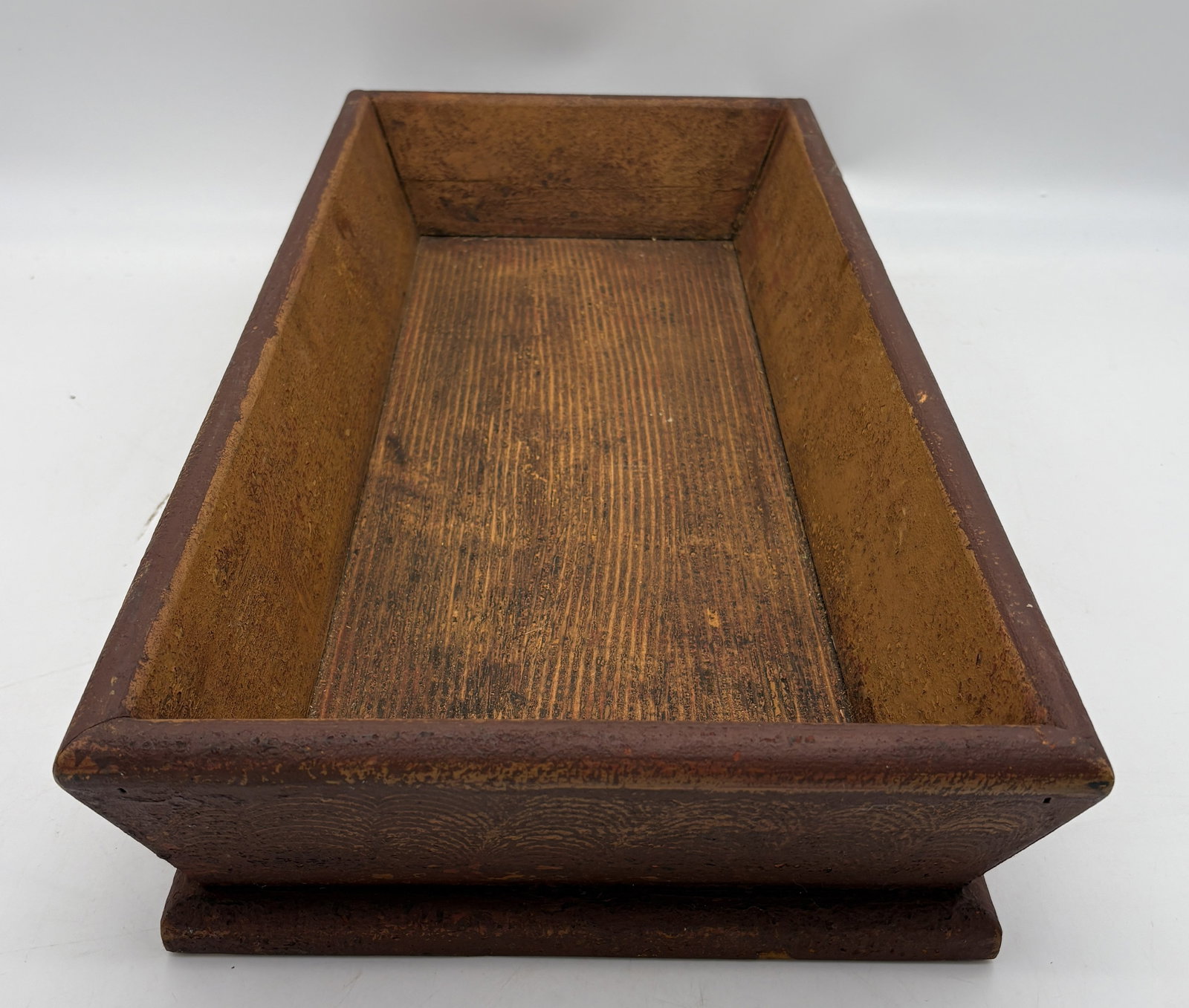 Primitive Large Wood Trencher Dough Box - 5
