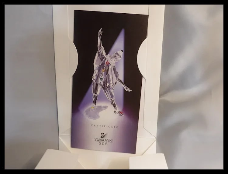 Swarovski Crystal 1999 Annual SCS Masquerade Pierrot Clown In Box - 11