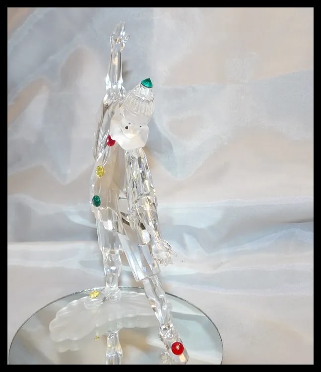 Swarovski Crystal 1999 Annual SCS Masquerade Pierrot Clown In Box - 2