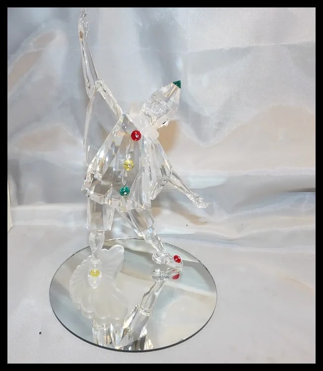 Swarovski Crystal 1999 Annual SCS Masquerade Pierrot Clown In Box - 3