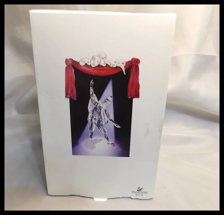 Swarovski Crystal 1999 Annual SCS Masquerade Pierrot Clown In Box - 8