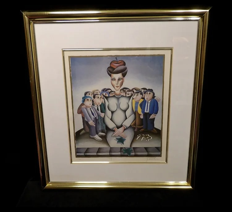 Yuval Mahler 'Virgo' From the Zodiac Suite, Signed & Numbered Chromolithograph - 2