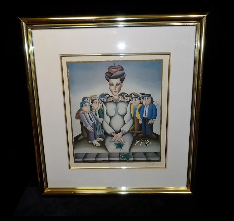 Yuval Mahler 'Virgo' From the Zodiac Suite, Signed & Numbered Chromolithograph - 3