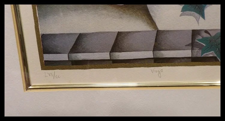 Yuval Mahler 'Virgo' From the Zodiac Suite, Signed & Numbered Chromolithograph - 6