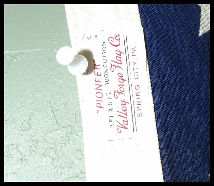 Valley Forge Flag Co USA FLAG "Pioneer" 3x5' - 100% Cotton Flag - 12