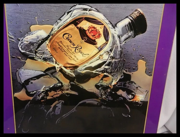 Vintage Royal Crown Advertising Board “Have you ever seen a grown man cry?” with Purple - 3