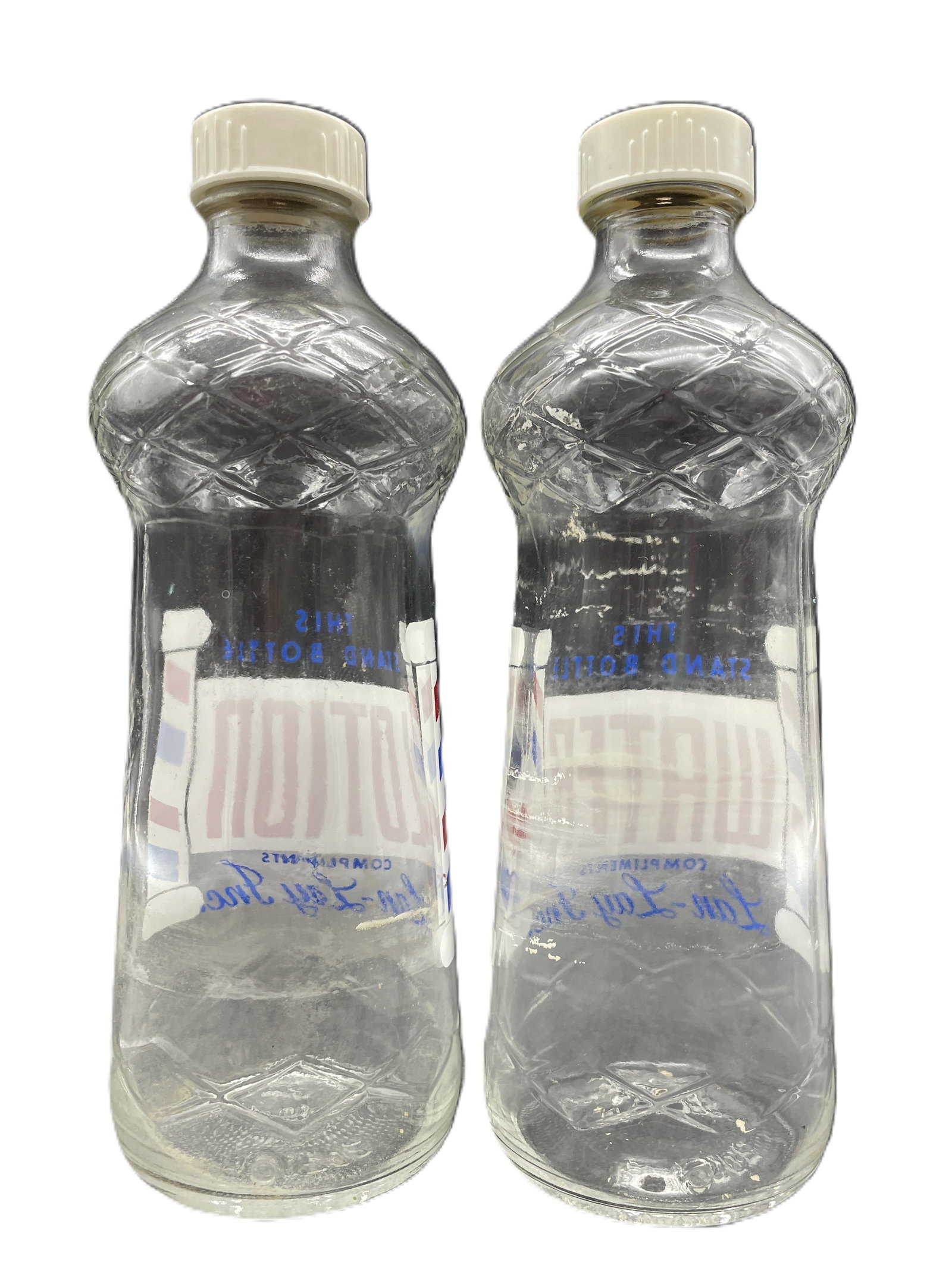 2 DURAGLASS THIS STAND BOTTLES WATER & LOTION COMPLIMENTS LAN-LAY INC - 4