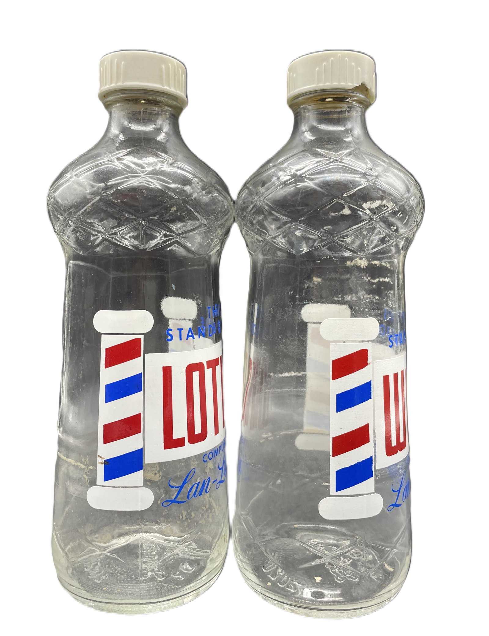 2 DURAGLASS THIS STAND BOTTLES WATER & LOTION COMPLIMENTS LAN-LAY INC - 5