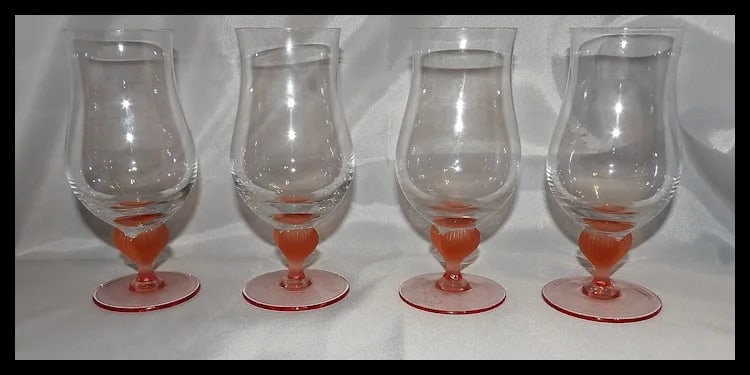 Mikasa Sea Mist Coral Frosted Stem Iced Tea Glass - 2