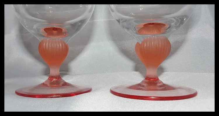 Mikasa Sea Mist Coral Frosted Stem Iced Tea Glass - 4