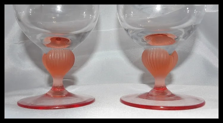 Mikasa Sea Mist Coral Frosted Stem Iced Tea Glass - 6