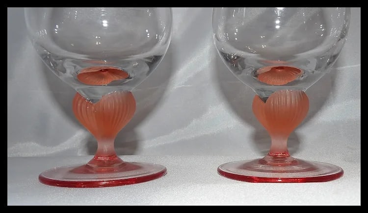 Mikasa Sea Mist Coral Frosted Stem Iced Tea Glass - 7