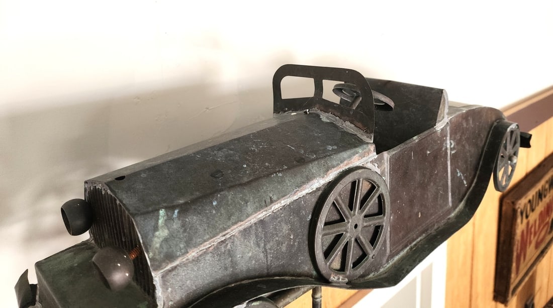 COPPER CAR WEATHERVANE - 4
