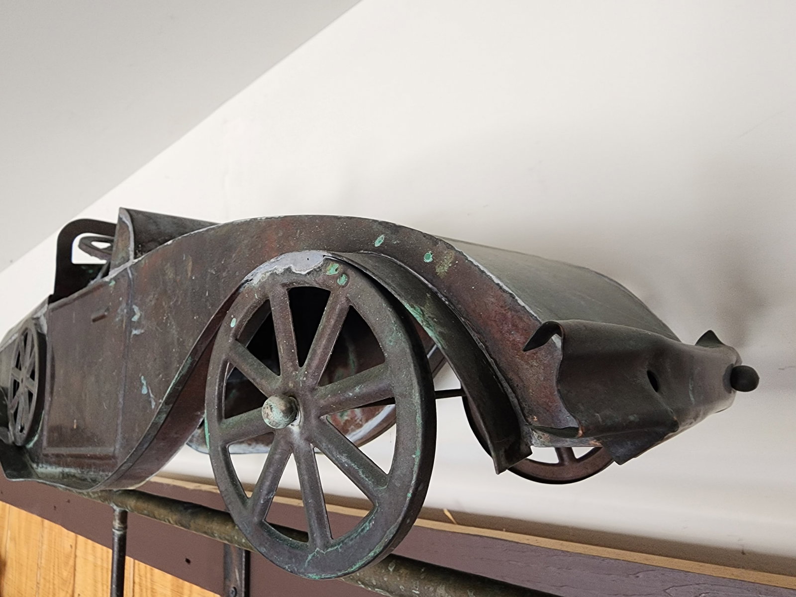 COPPER CAR WEATHERVANE - 6