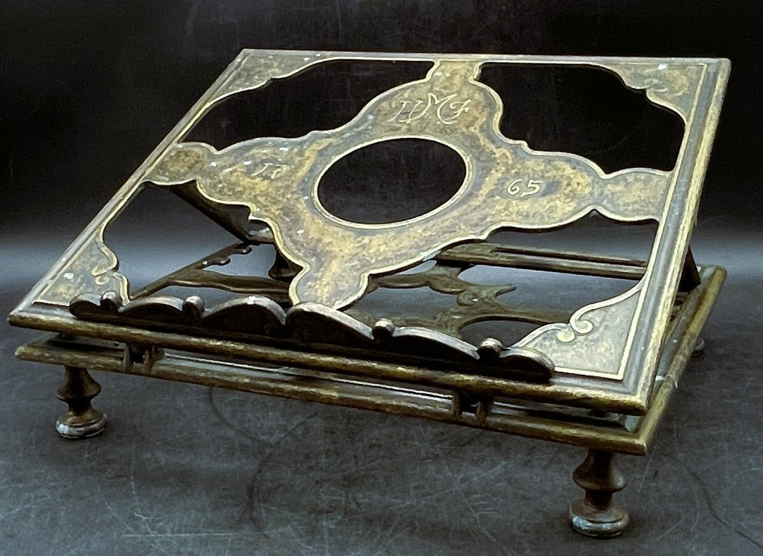Early 20th Century French Adjustable Bronze Table Book Stand or Music Holder - 3