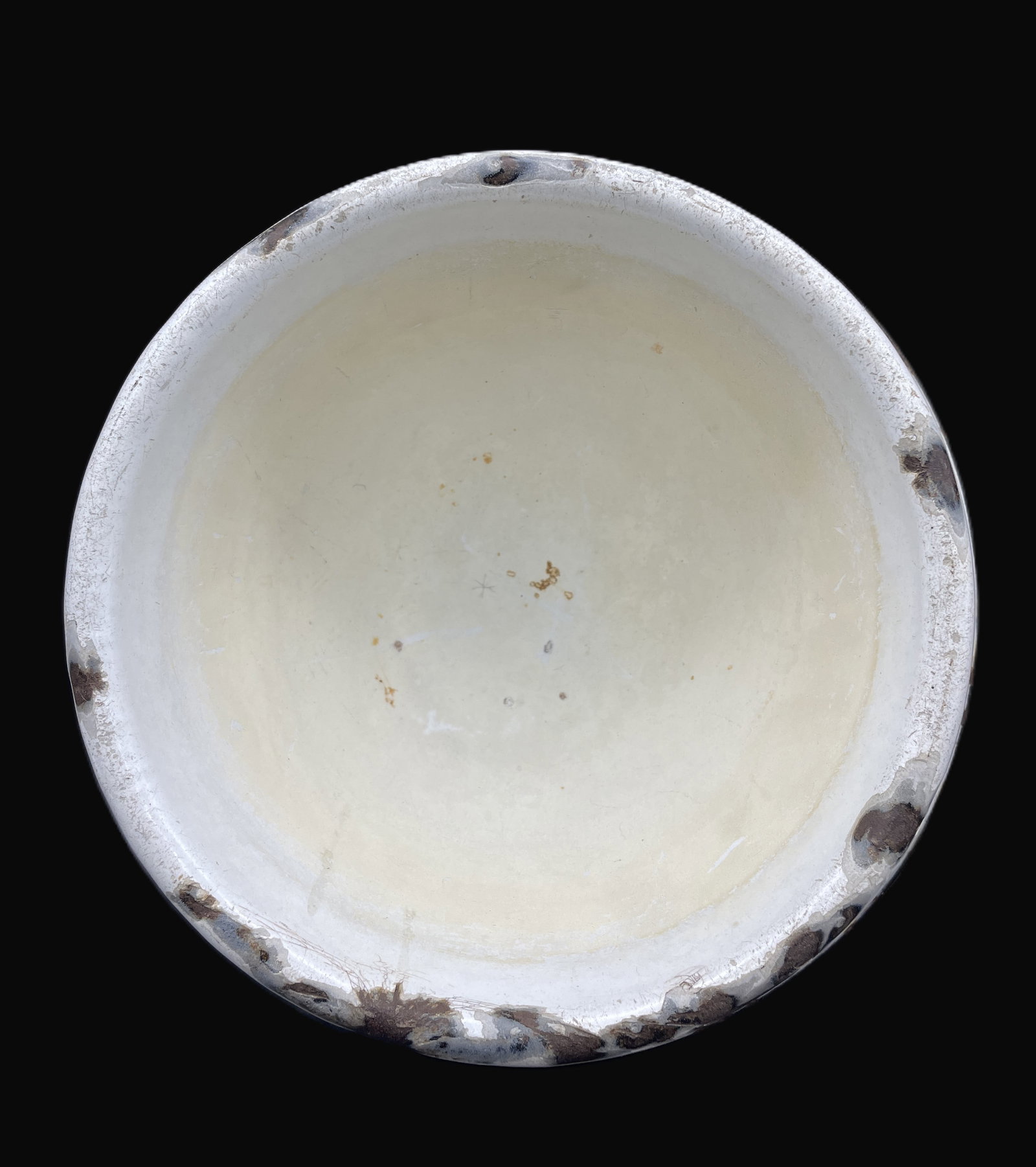 RARE 1920’S SPRATT’S ENAMEL ADVERTISING DOG BOWL WITH THE TERRIER LOGO ON TWO SIDES - 6