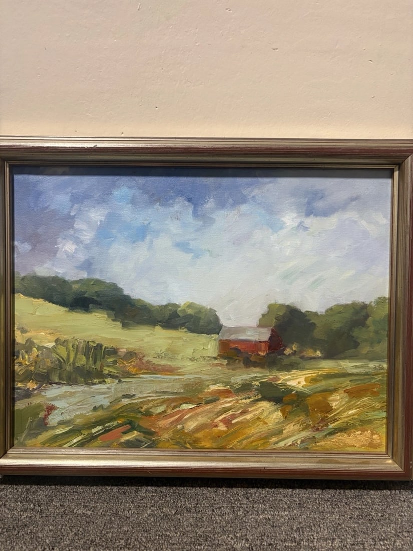 Impressionistic Oil On Canvas Landscape Painting - 2
