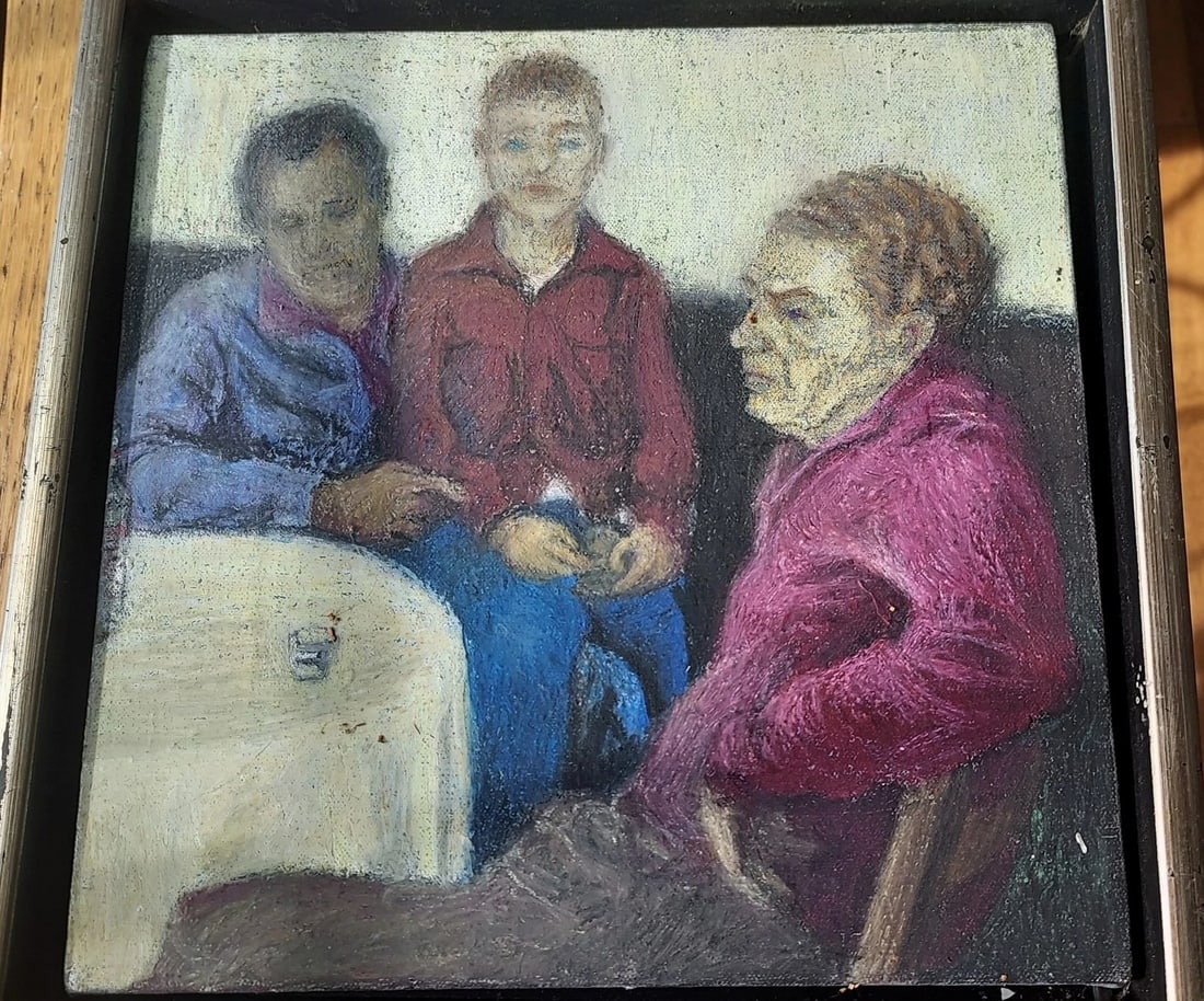 Three Generations oil painting 1950 - 3