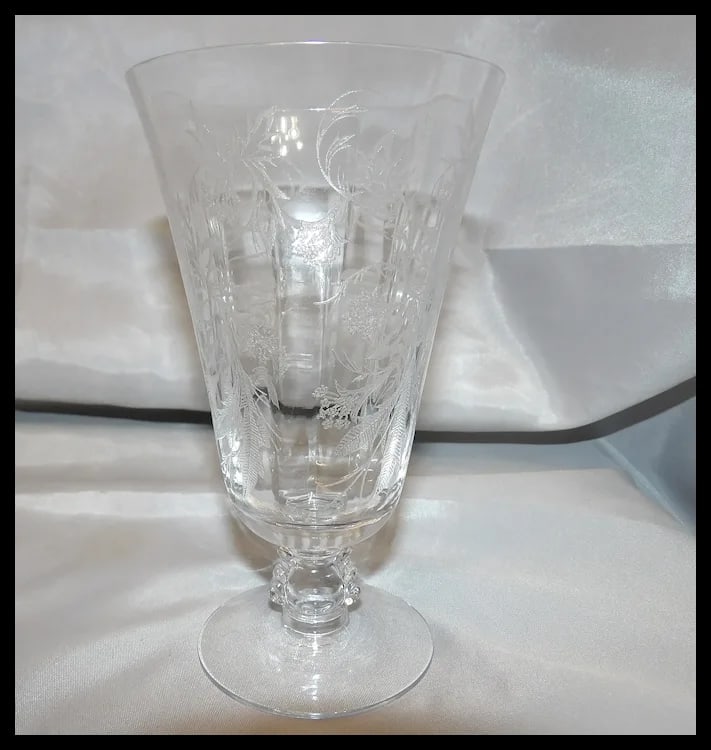 Fostoria Heather Pattern Ice Tea Glasses - 6