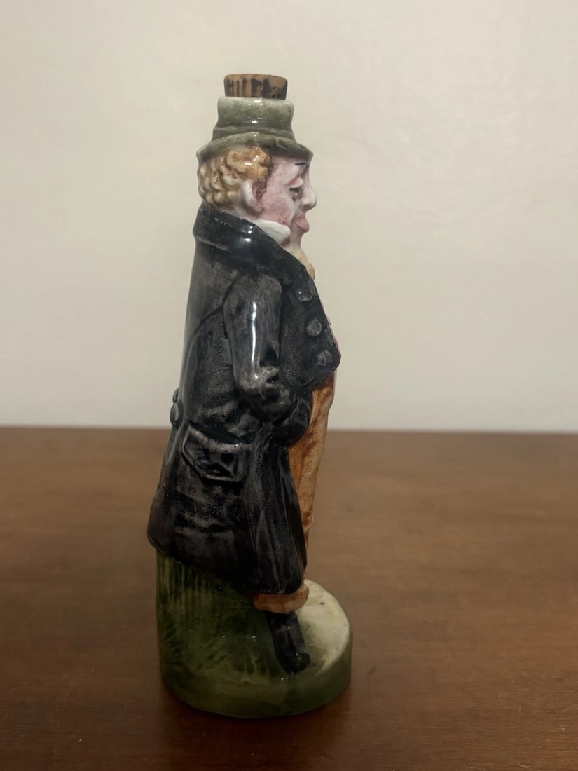 Majolica Figural Bottle - 2