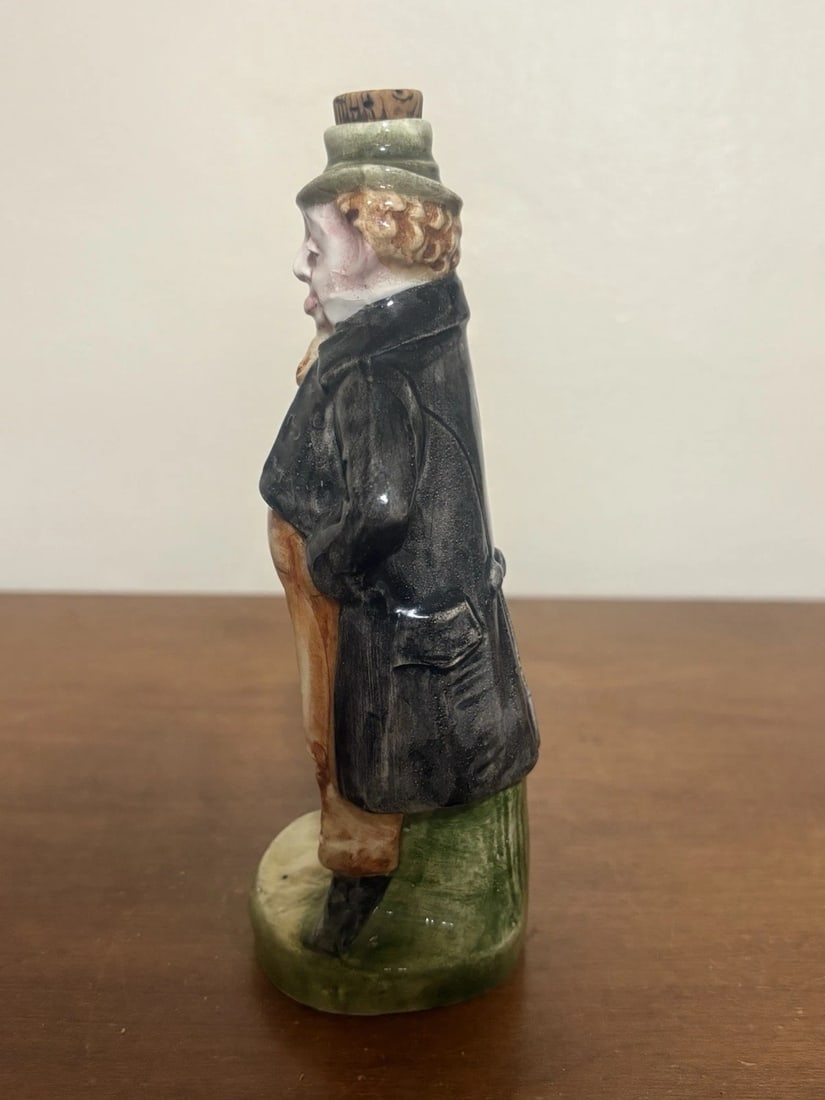 Majolica Figural Bottle - 4