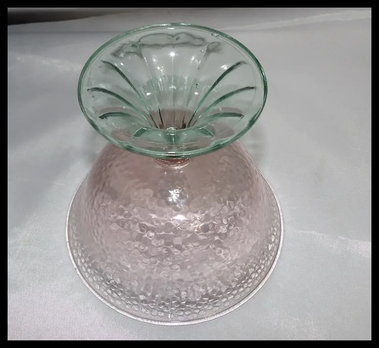 Vintage Footed Watermelon Large Sherbet Glasses - 3