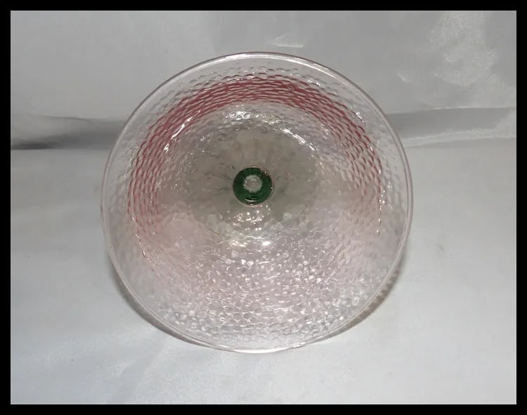 Vintage Footed Watermelon Large Sherbet Glasses - 4