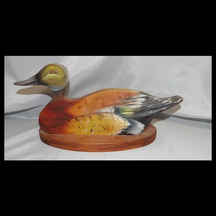 Folk Art Duck Letter, Paper Plate, Napkin Holder - 2