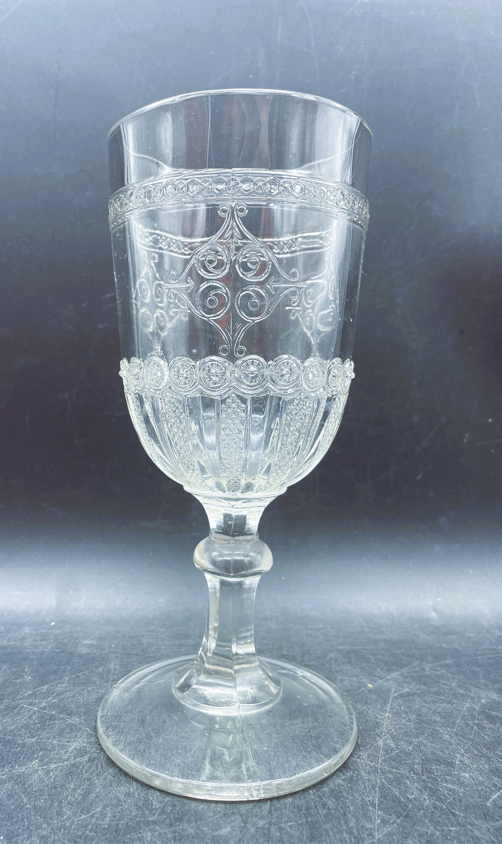 Antique NOVA SCOTIA GLASS CO TANDEM CELERY VASE C. 1890's - 2