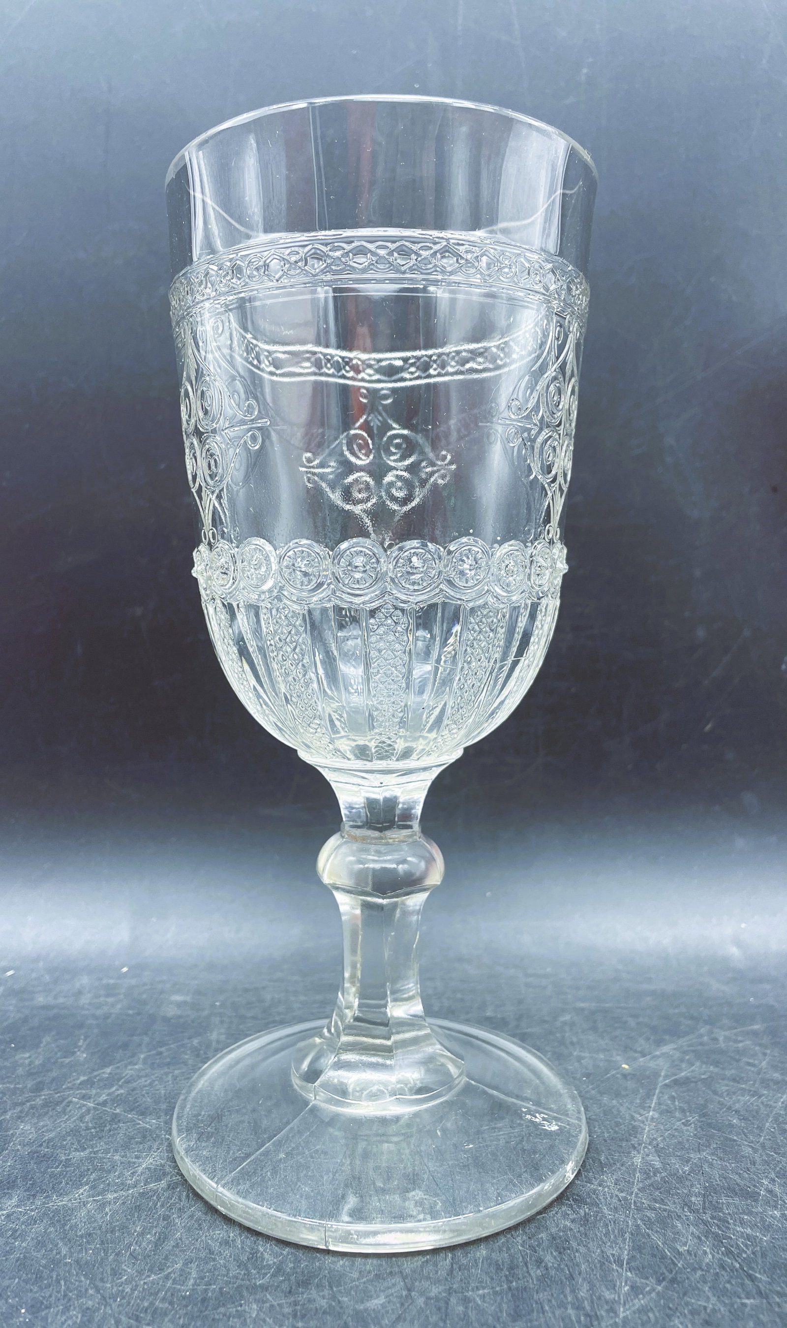 Antique NOVA SCOTIA GLASS CO TANDEM CELERY VASE C. 1890's - 3