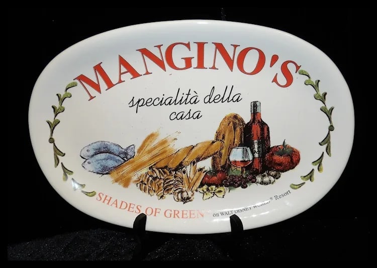 Mangino’s at Shades of Green on Walt Disney World Resort Souvenir Platter - 2