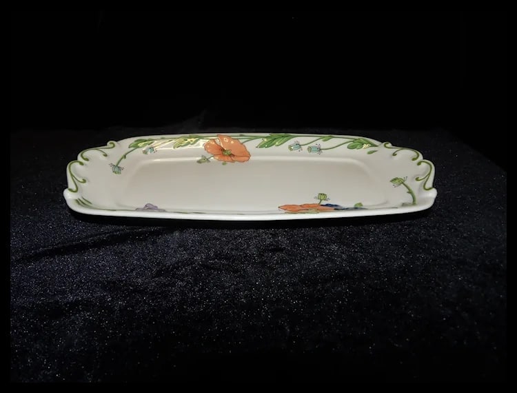 Large Sandwich Tray Amapola Pattern by Villeroy & Boch - 4
