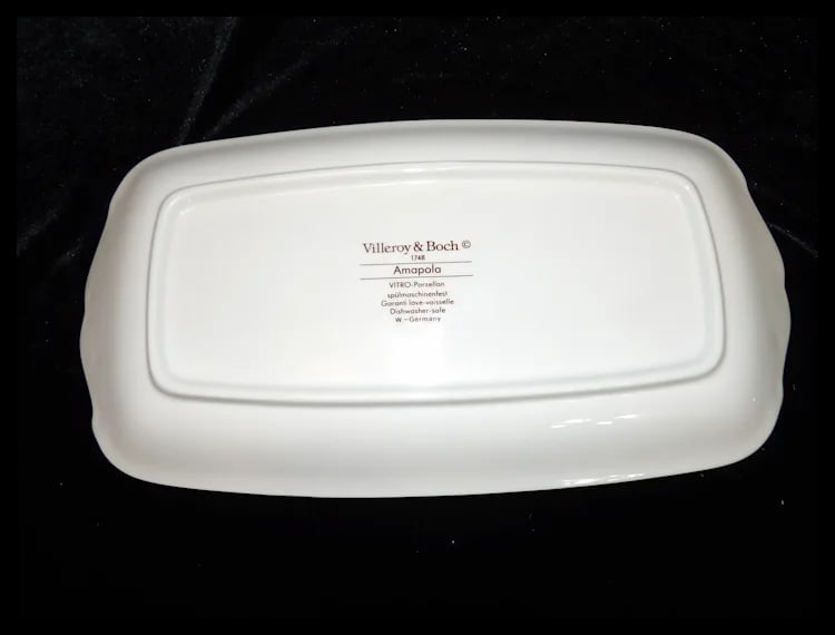 Large Sandwich Tray Amapola Pattern by Villeroy & Boch - 6