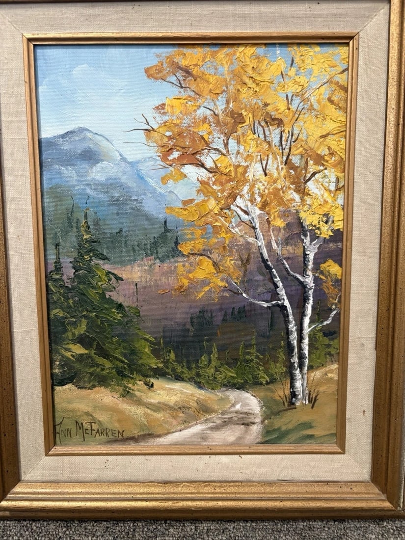 Ann Mcfarren Oil On Canvas Landscape Painting - 2