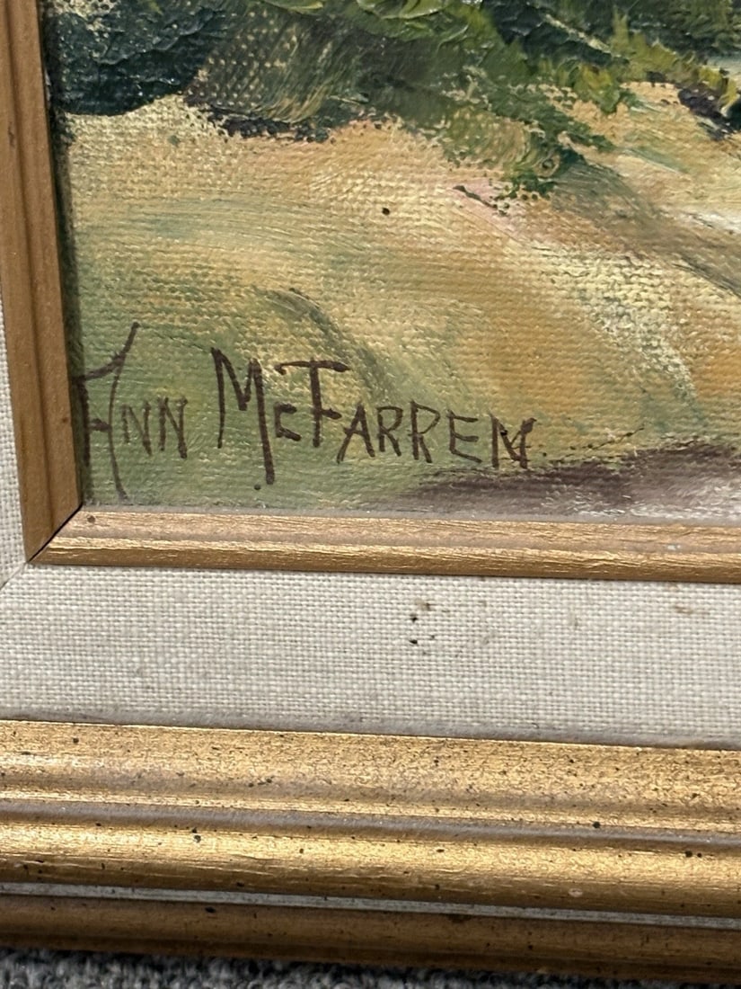 Ann Mcfarren Oil On Canvas Landscape Painting - 3