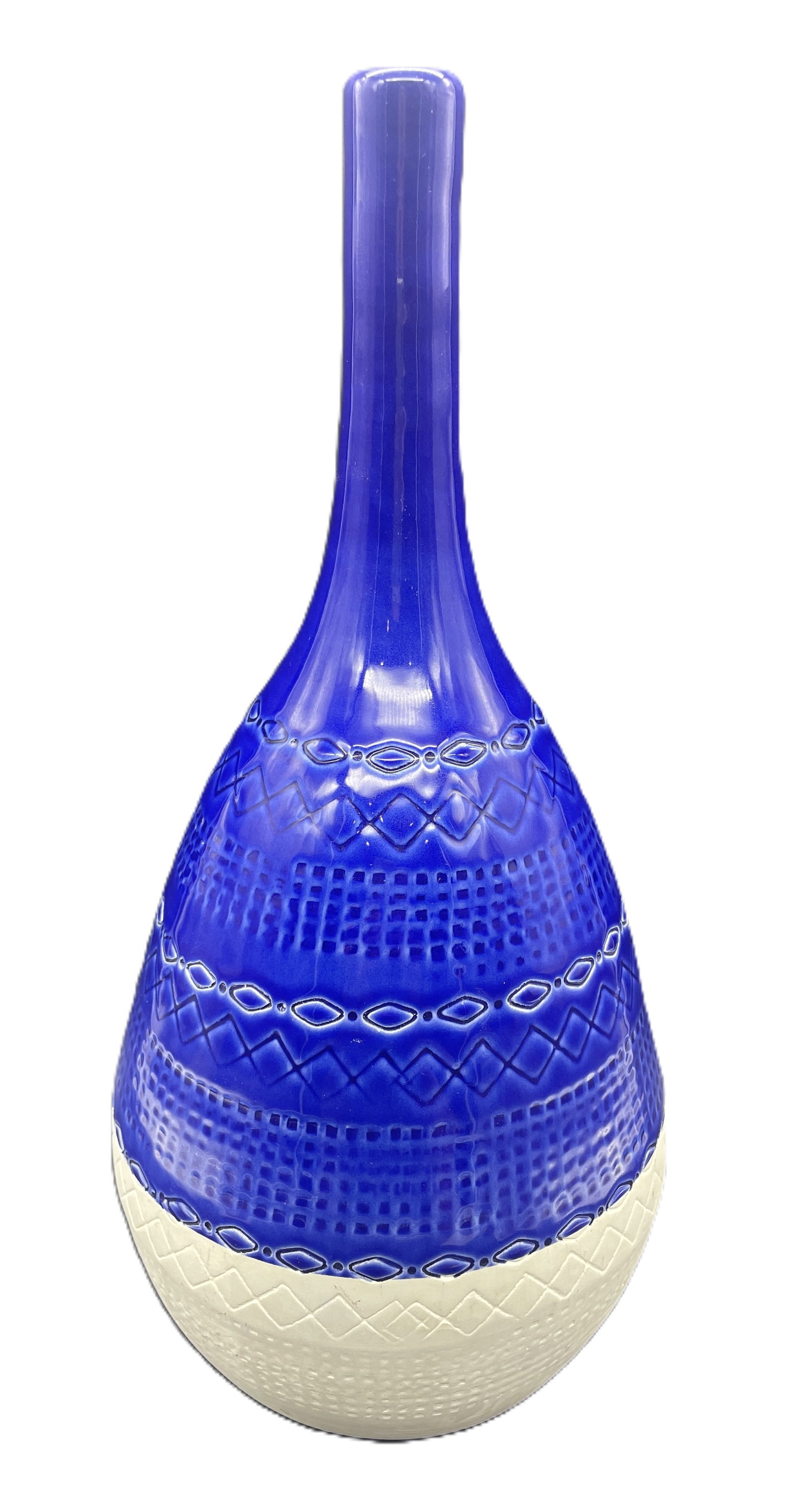 Mid-Century Modern Bitossi Style Ceramiche Tadinate Vase Italy 15" - 2