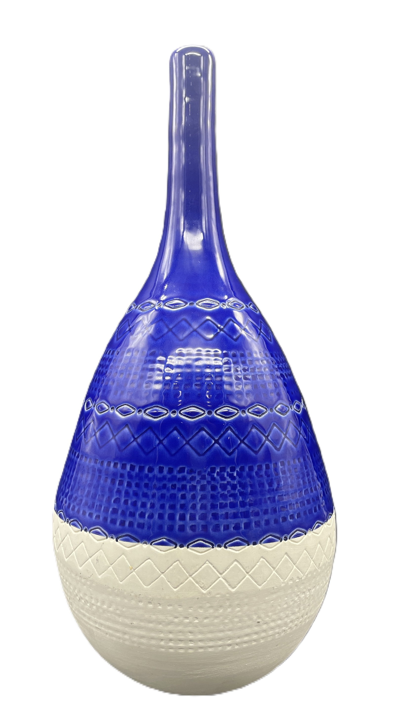 Mid-Century Modern Bitossi Style Ceramiche Tadinate Vase Italy 15" - 3