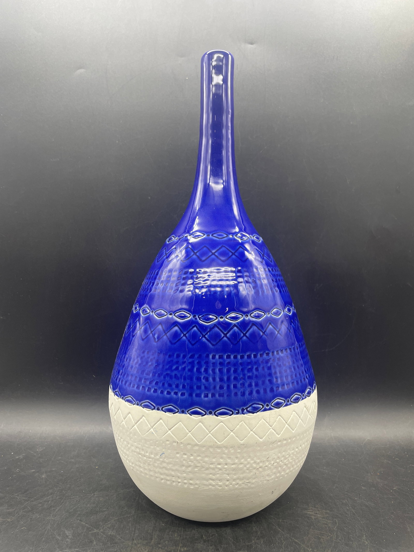 Mid-Century Modern Bitossi Style Ceramiche Tadinate Vase Italy 15" - 5