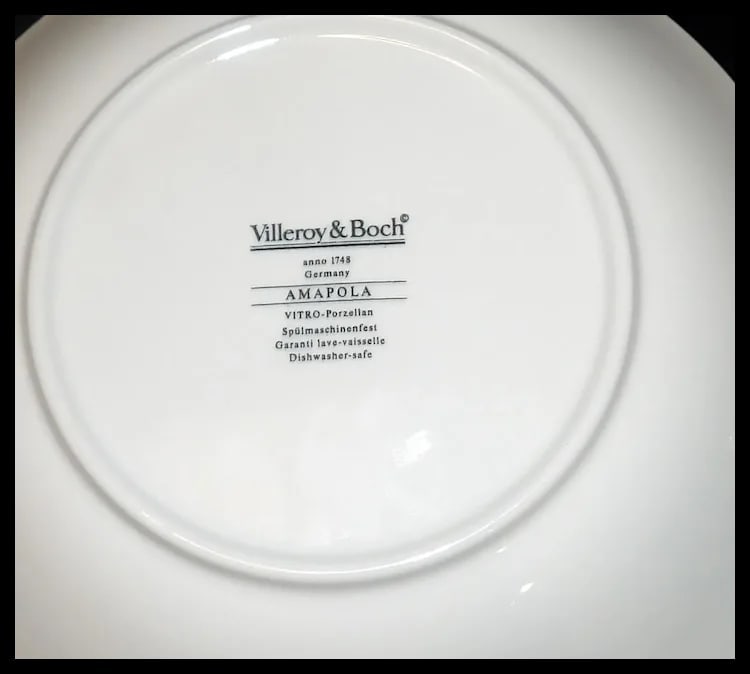Coupe Soup Bowl Amapola Pattern by Villeroy & Boch - 6