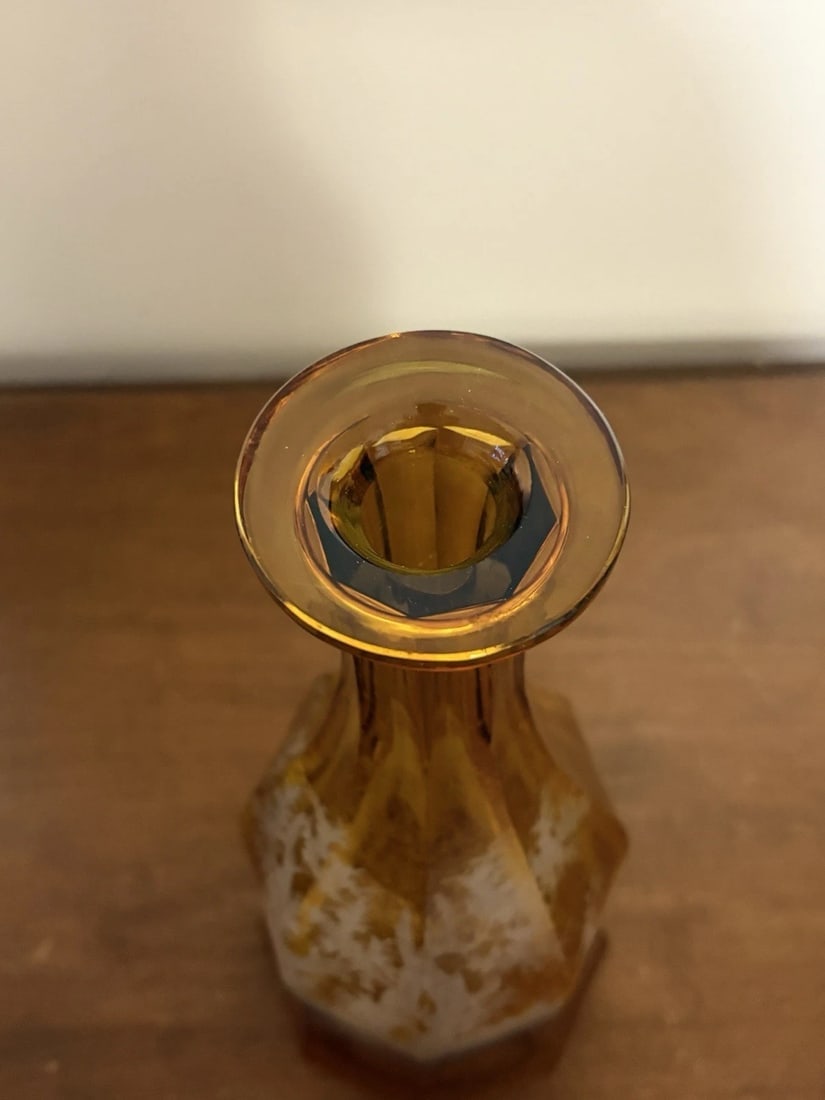 Moser Bohemian Intaglio Cut Glass Decanter - 6