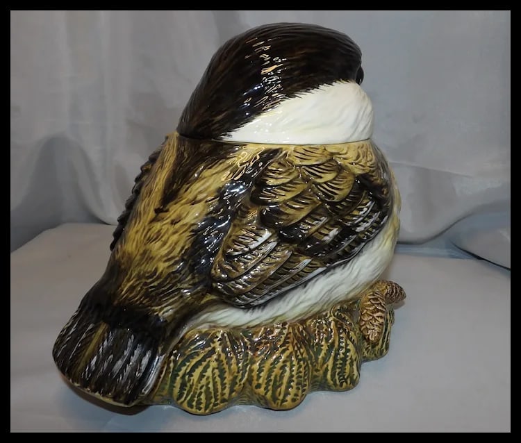Fat Chickadee Cookie Jar Big Sky Carvers - 5