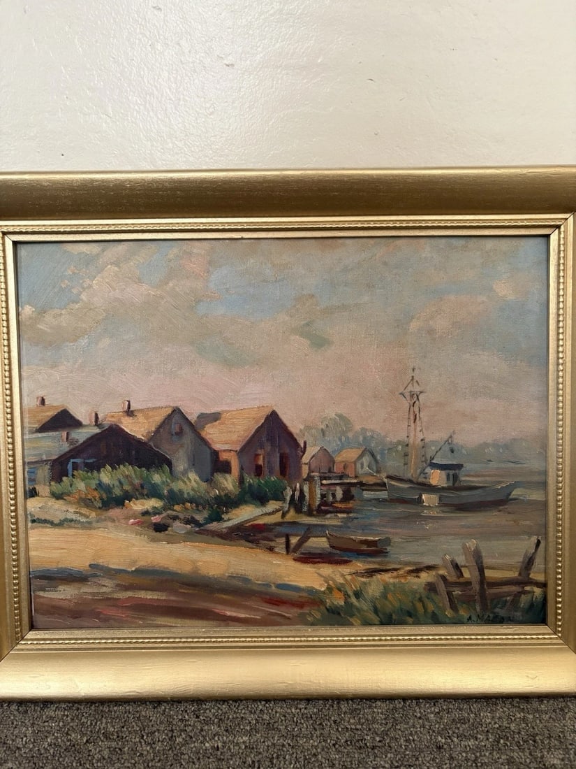 Oil On Board Seascape Painting - 2